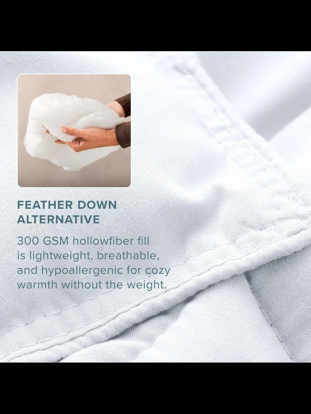 Bare Home Comforter  Ultra Soft - King/Cal King, White - All Season